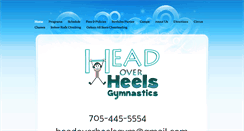 Desktop Screenshot of headoverheelsgymnastics.ca