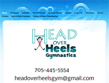 Tablet Screenshot of headoverheelsgymnastics.ca